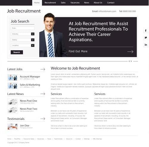 Recruitment company design concept